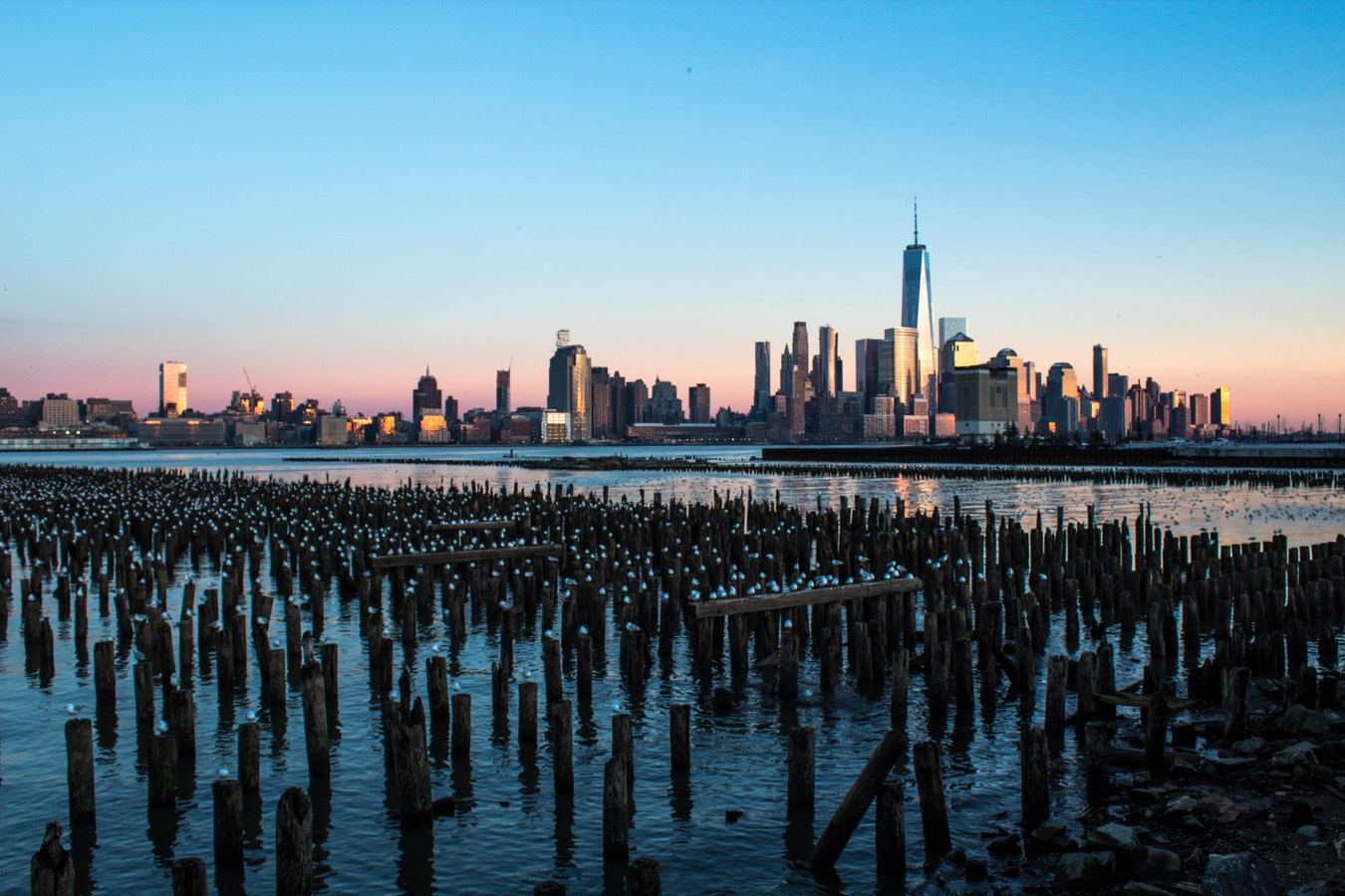 The view of NYC from Jersey City.